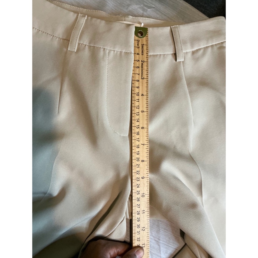 Avec Les Filles Beige Wide Leg Pants Quiet Luxury Minimalist Womens 2 Old Money - Picture 4 of 9